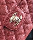 Сумка Classic Flap Bag Caviar Medium Bordeaux